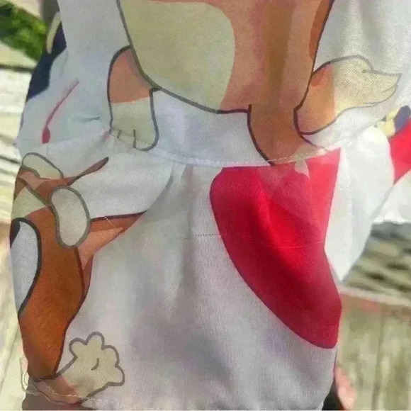 Custom Handmade Bluey Toddler Dress | Bingo Balloon White Sheet Tank | Size 5T - Picture 3 of 6